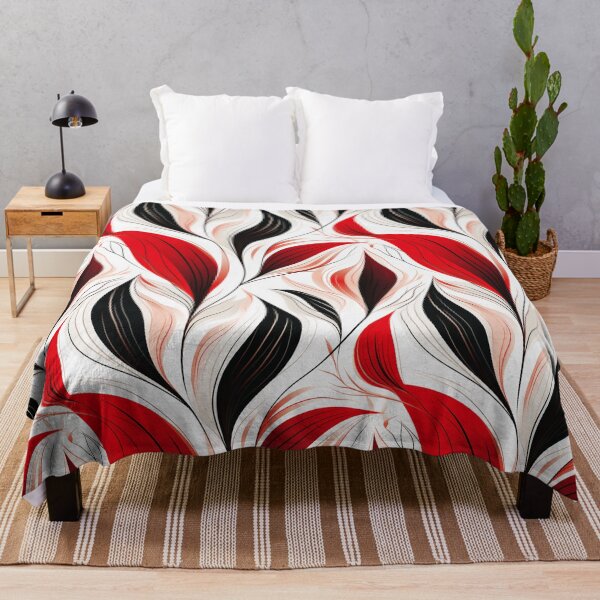 Item preview, bicolor abstract leaves designed and sold by SBD-Shop.