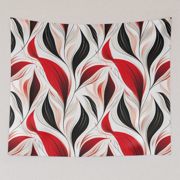 Item preview, bicolor abstract leaves designed and sold by SBD-Shop.