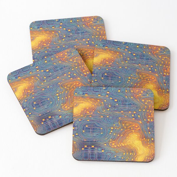 Item preview, Quantum Neural Waves – Seamless designed and sold by GalacticLabs.
