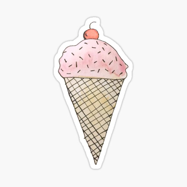 Ice Cream Cone Sticker
