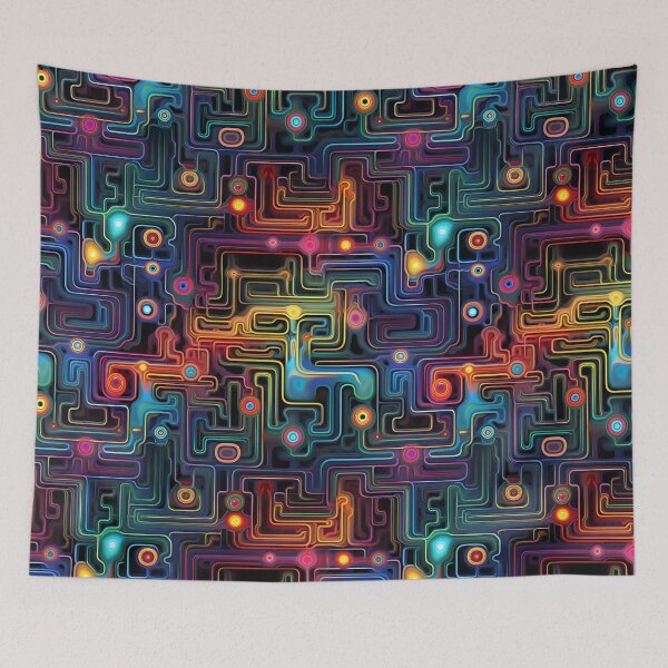 Item preview, Psychedelic Circuits – Seamless designed and sold by GalacticLabs.