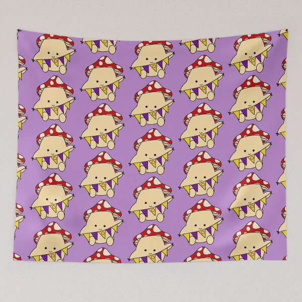 Item preview, Intersex flag mushroom designed and sold by bookwoof.
