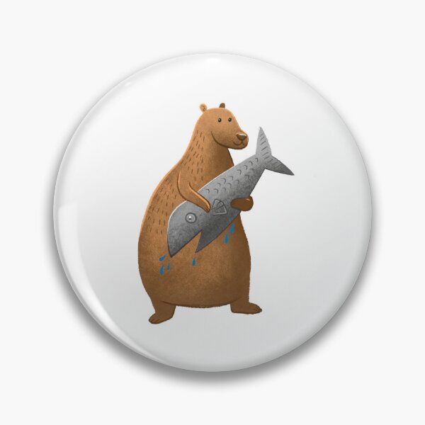 Item preview, Bear with a FISH! designed and sold by jasmineberry.