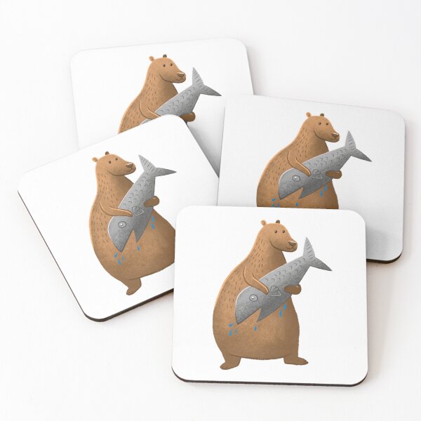 Item preview, Bear with a FISH! designed and sold by jasmineberry.