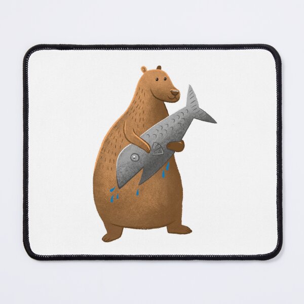 Item preview, Bear with a FISH! designed and sold by jasmineberry.