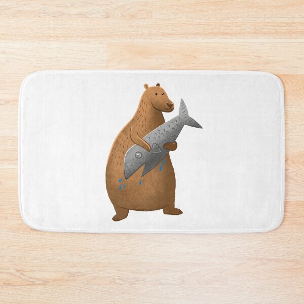 Item preview, Bear with a FISH! designed and sold by jasmineberry.