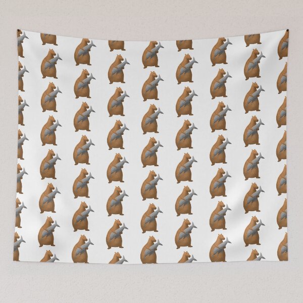 Item preview, Bear with a FISH! designed and sold by jasmineberry.