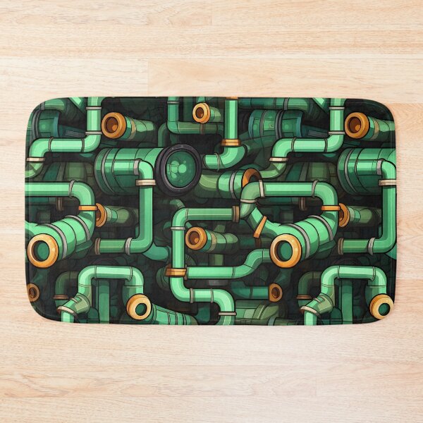 Item preview, Tangled Green Scifi Pipe Network – Seamless designed and sold by GalacticLabs.
