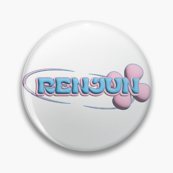 Item preview, NCT RENJUN logo y2k sticker designed and sold by BunBunBow.