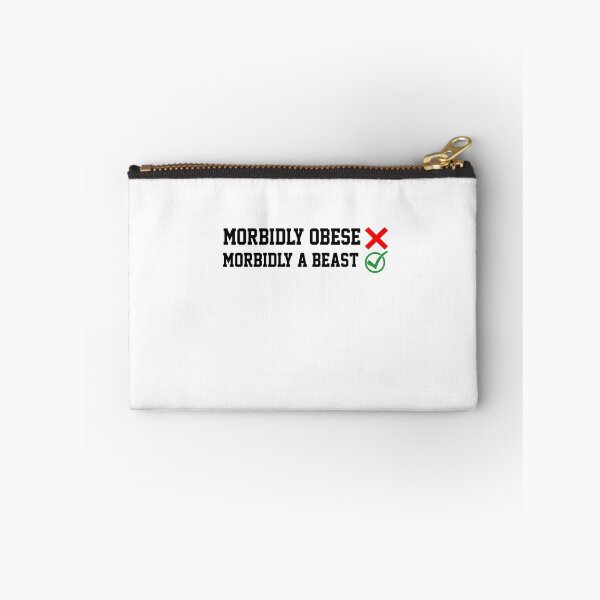 Item preview, Not Morbidly Obsese But Morbidly A Beast Funny Gym Quote designed and sold by AritraSur.