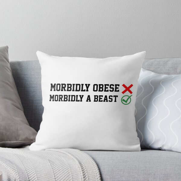Item preview, Not Morbidly Obsese But Morbidly A Beast Funny Gym Quote designed and sold by AritraSur.