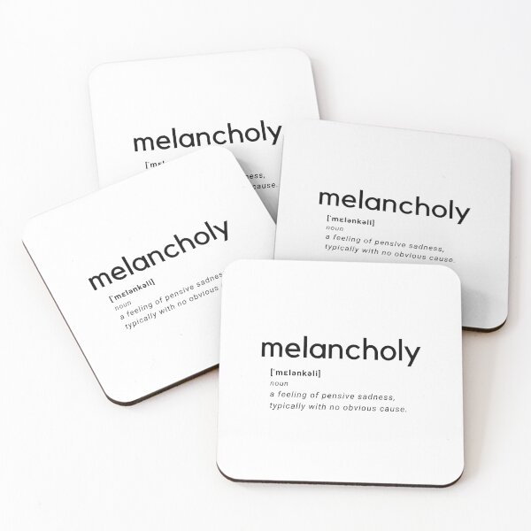 Item preview, Melancholy Text Design Graphic designed and sold by violinh.