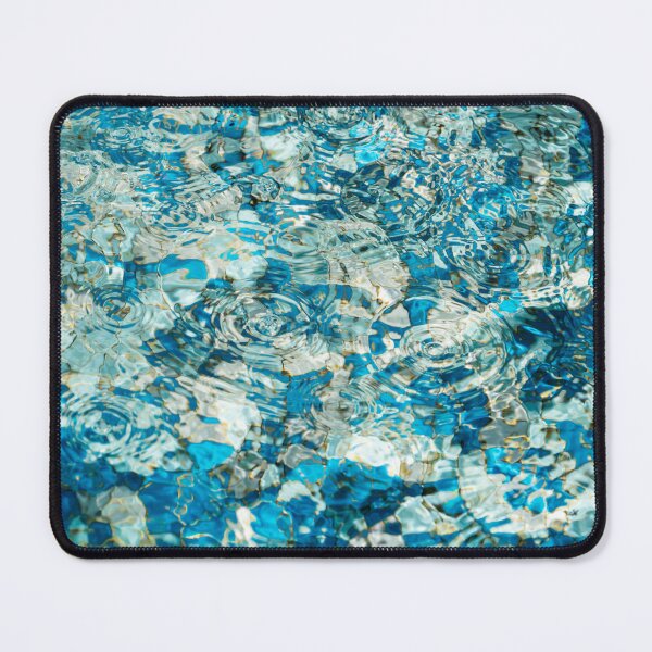 Item preview, Mesmerizing Abstract Fluidity in Aquamarine Turquoise and Sapphire designed and sold by Georgia Mizuleva.