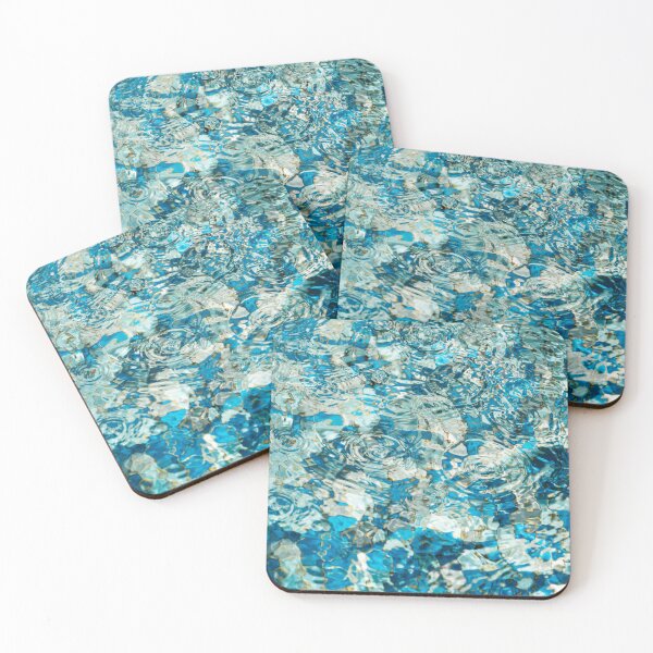 Item preview, Mesmerizing Abstract Fluidity in Aquamarine Turquoise and Sapphire designed and sold by Georgia Mizuleva.