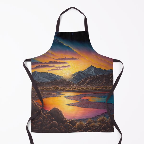 Item preview, COLORED CHALK DRAWING OF SUNSET OVER EASTERN SIERRAS designed and sold by ArtbyRolleen.