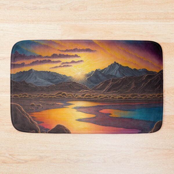 Item preview, COLORED CHALK DRAWING OF SUNSET OVER EASTERN SIERRAS designed and sold by ArtbyRolleen.