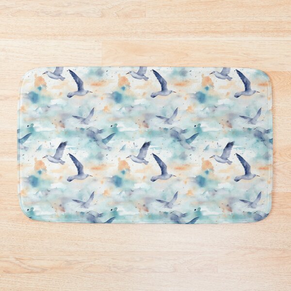 Item preview, Watercolor Soft Colors Flying Seagulls designed and sold by PixelPop1.