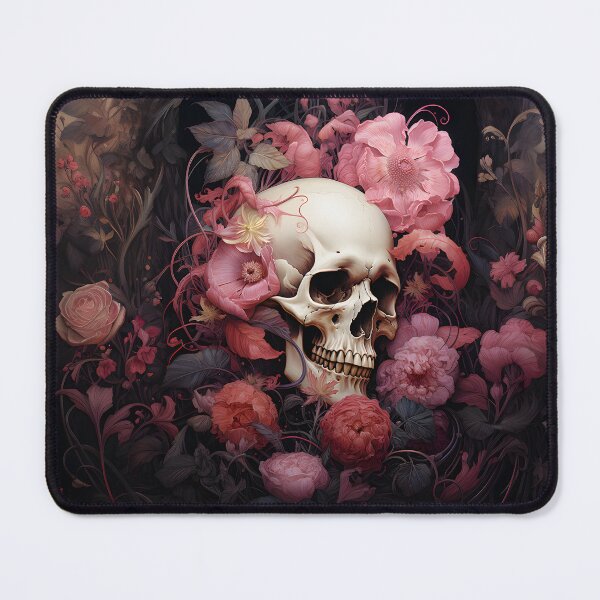 Item preview, A Story Silenced: Darkly Beautiful Floral Skull designed and sold by 20th-eclipse.