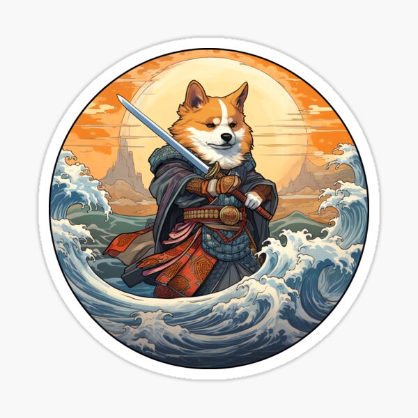 Corgi Samurai Cute Creative Kawaii Cartoon, 45% OFF