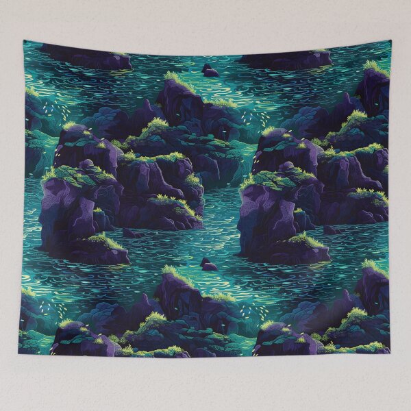 Item preview, Iridescent Lagoon – Seamless designed and sold by GalacticLabs.