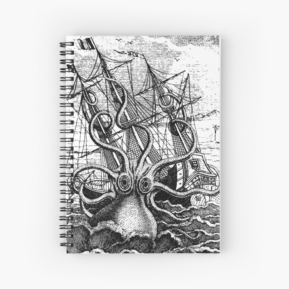 Item preview, Spiral Notebook designed and sold by monsterplanet.