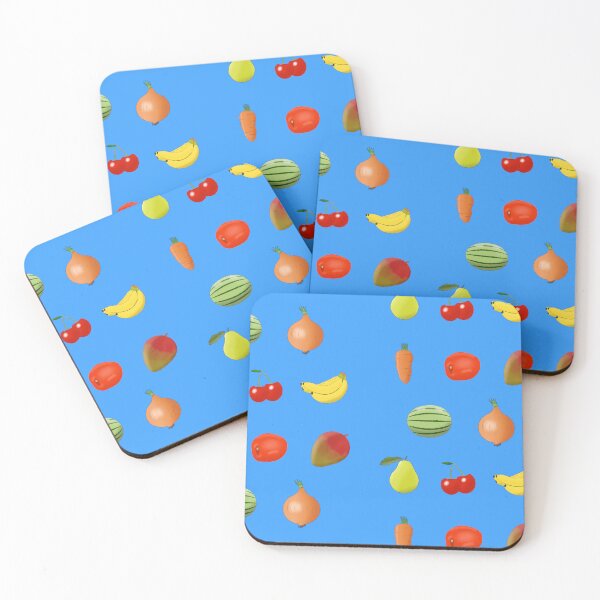 Item preview, a cute fruit pattern with blue background designed and sold by Fox551.