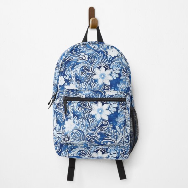Item preview, Blue Pacific Floral Print Pattern designed and sold by Amy Olsen.