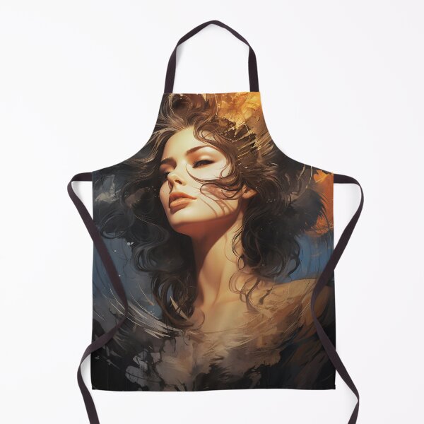 Item preview, Enchanting Whispers: A Woman Amidst Autumn Leaves designed and sold by oanaunciuleanu.