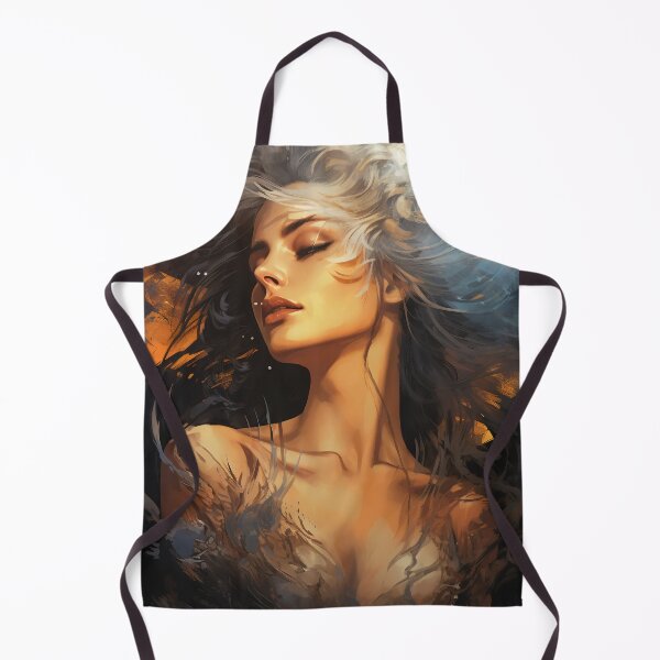 Item preview, Enchanting Whispers: A Woman Amidst Autumn Leaves designed and sold by oanaunciuleanu.