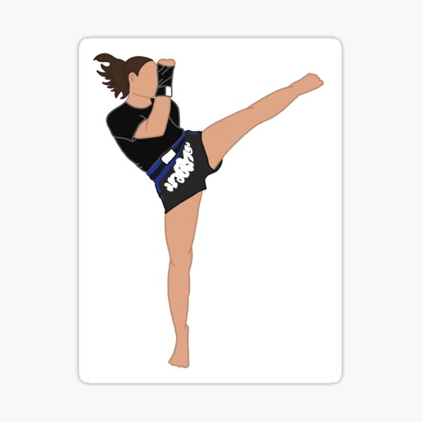 Item preview, Muay Thai Girl Kicking designed and sold by clnyusa.