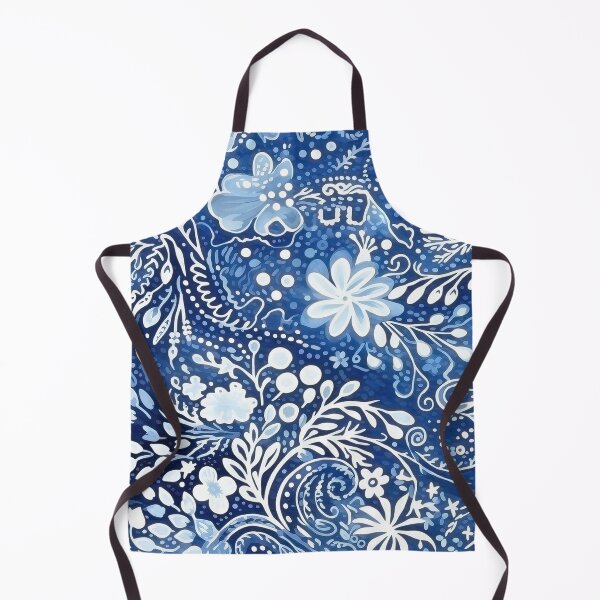 Item preview, Blue Pacific Floral Print Pattern designed and sold by Amy Olsen.