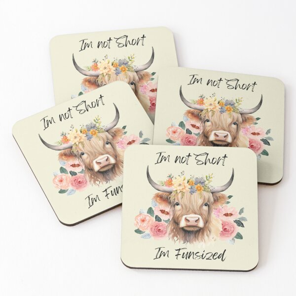 Item preview, Im not Short Highland Mini Cow designed and sold by Ashley Gagnon.