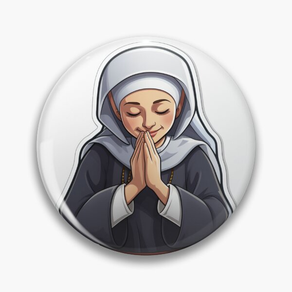 Item preview, Catholic nun praying  designed and sold by ISBrunning.