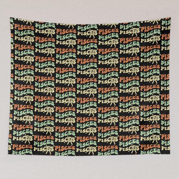 Item preview, Retro Pisces Zodiac Horoscope designed and sold by ArtMeetsPizza.