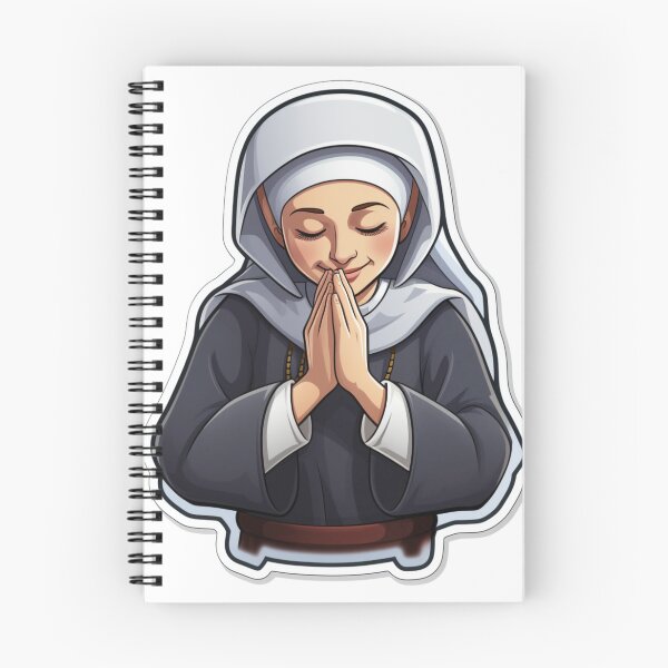 Item preview, Catholic nun praying  designed and sold by ISBrunning.