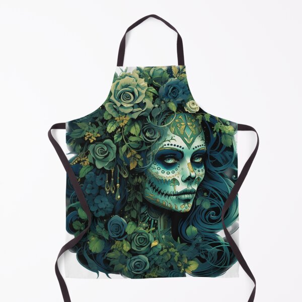 Item preview, Green Sugar skull woman #4 designed and sold by EliteShadow.