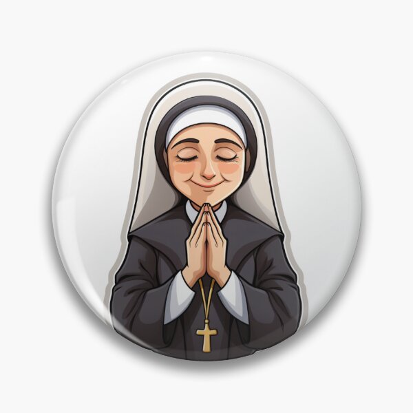 Item preview, Catholic nun praying  designed and sold by ISBrunning.