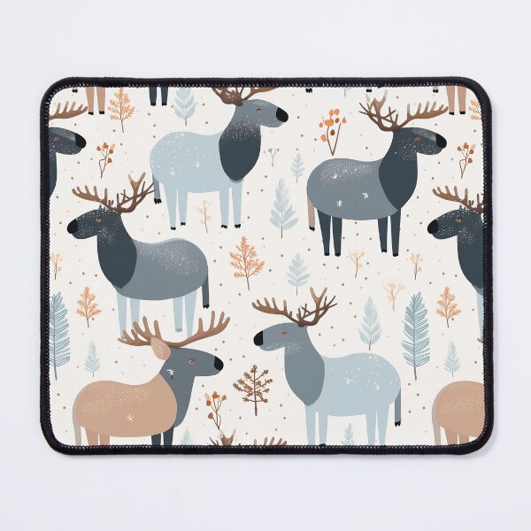 Item preview, Cute moose pattern designed and sold by Lexa Pix.