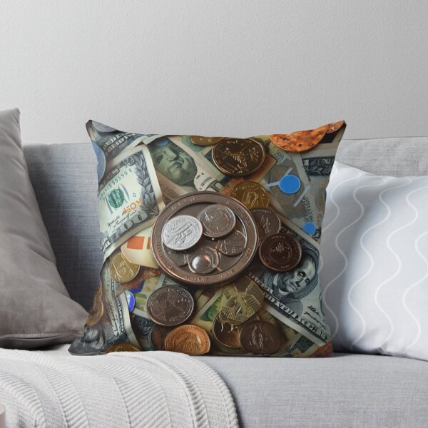 Item preview, Wealth of Nations - Pile of Various US Coins and Money, Financial Abundance designed and sold by Dubage603.