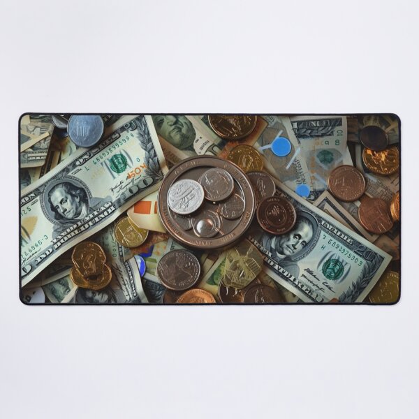 Item preview, Wealth of Nations - Pile of Various US Coins and Money, Financial Abundance designed and sold by Dubage603.
