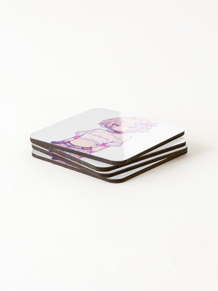 Thumbnail 4 of 5, Coasters (Set of 4), Trans Girls R Us Sticker designed and sold by PhoenixHatter.