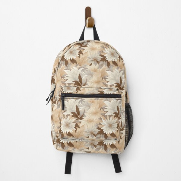 Item preview, Subdued white and beige flower pattern designed and sold by catafinity.