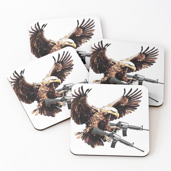 Item preview, Bald Eagle with AR15 designed and sold by Rainy-MTN.