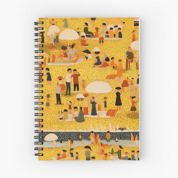 Item preview, Hot day at the beach, inspired by Georges Seurat's "A bath in Asnieres", designed and sold by SBD-Shop.
