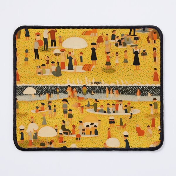Item preview, Hot day at the beach, inspired by Georges Seurat's "A bath in Asnieres", designed and sold by SBD-Shop.