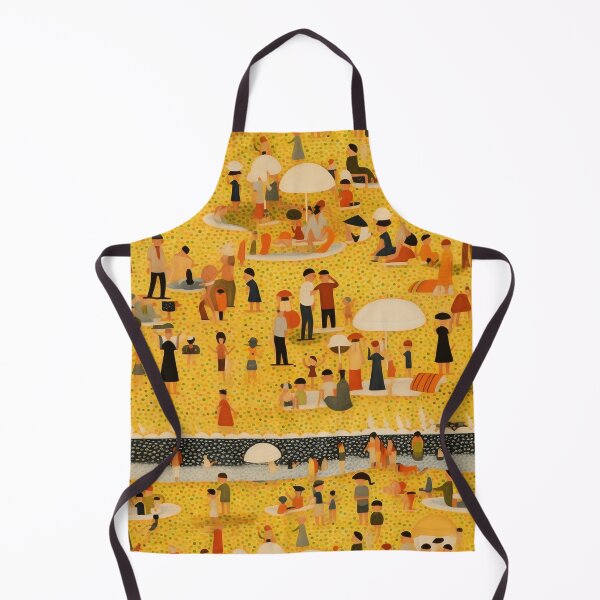 Item preview, Hot day at the beach, inspired by Georges Seurat's "A bath in Asnieres", designed and sold by SBD-Shop.