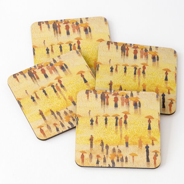 Item preview, Hot day at the beach, inspired by Georges Seurat's "A bath in Asnieres", designed and sold by SBD-Shop.