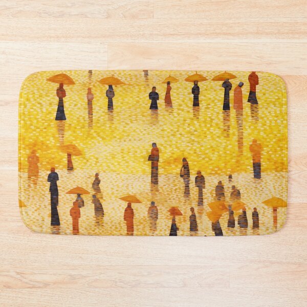 Item preview, Hot day at the beach, inspired by Georges Seurat's "A bath in Asnieres", designed and sold by SBD-Shop.