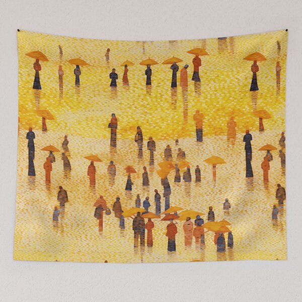 Item preview, Hot day at the beach, inspired by Georges Seurat's "A bath in Asnieres", designed and sold by SBD-Shop.