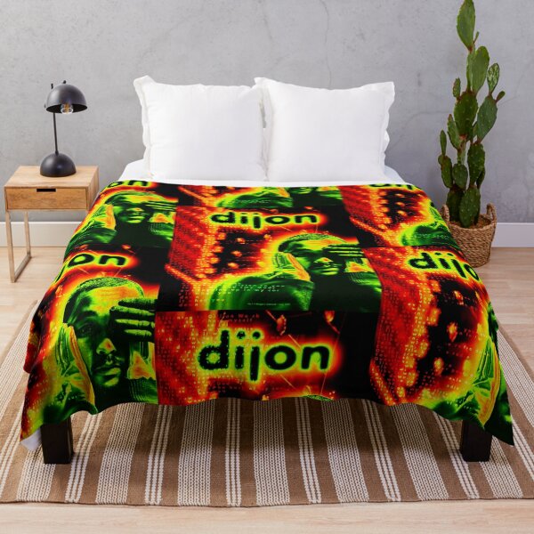 Item preview, Dijon "Talk Down" Colour Blur Typography Poster in Red and Green designed and sold by morganjeastwood.